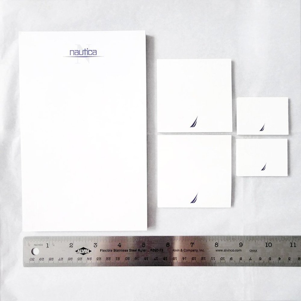NEW STYLISH SET 5 Piece Lot of NAUTICA LOGO STATIONERY PAD & STICKY MEMO NOTES